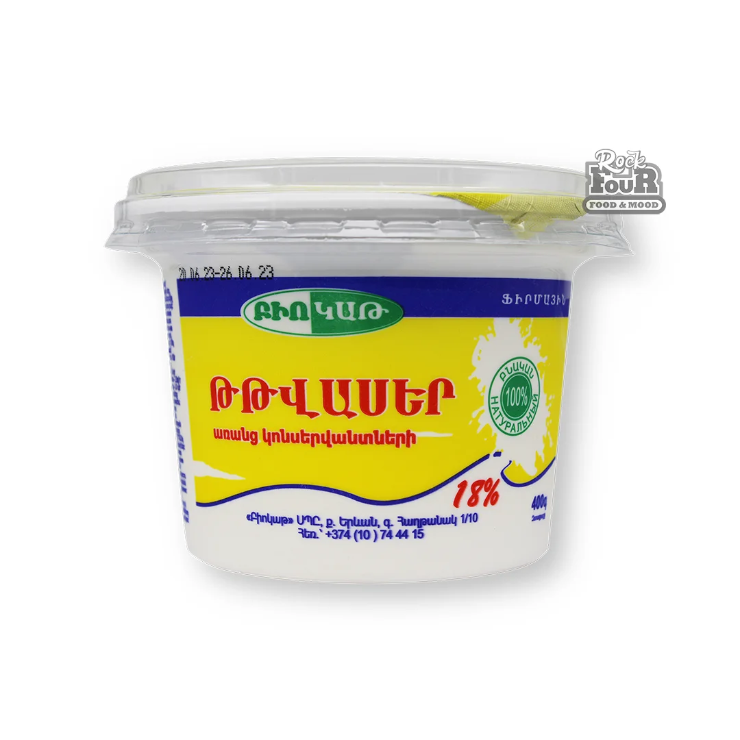 Թթվասեր «Բիոկաթ» 18% 400գ